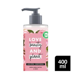 Love Beauty And Planet Delicios Glow Loción Manteca De Muru Muru & Rosa 400 ml