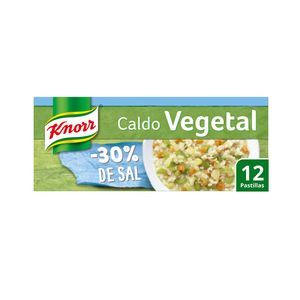 Knorr Caldo Pastilla Suave Vegetal 12 p