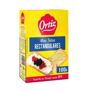 Ortiz Mini Tostas Rectangulares 100 g