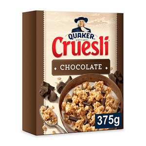 Copos de avena integral con chocolate Quaker Cruesli 375g