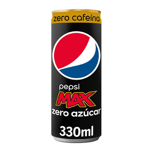Refresco de cola sin azúcar sin cafeina Pepsi Max lata 33cl