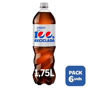 Pack Refresco de cola light Pepsi  botella 1,75L x6