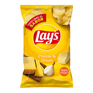 Patatas fritas sabor queso y cebolla Lay's 150g