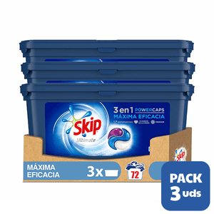 Pack 3 Skip Ultimate Triple Poder Detergente Capsulas Maxima Eficacia 24 lav
