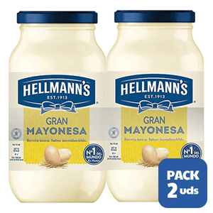Hellmann's Gran Mayonesa En Tarro Pack Ahorro 450Ml X2