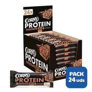 Corny Protein Barritas de Cereales con Chocolate con 30% de Proteína y Magnesio 24x35gr