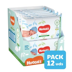 Huggies Biodegradable Toallitas para Bebé con 48 toallitas (48 toallitas x 12 packs, Total 576 toallitas)