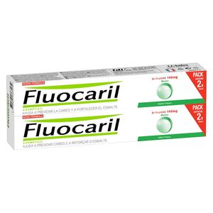 Fluocaril Bi-Fluoré 145 mg - Pasta De Dientes Anti-Caries, Sabor Menta - 2x75 ml