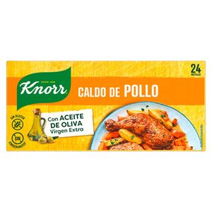 Knorr Caldo En Pastilla Sin Gluten Pollo Con Aceite De Oliva Virgen Extra 24 Pastillas