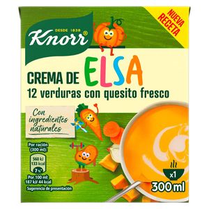 Knorr Crema De 12 Verduras Para Niños Elsa Sin Conservantes 300 ml