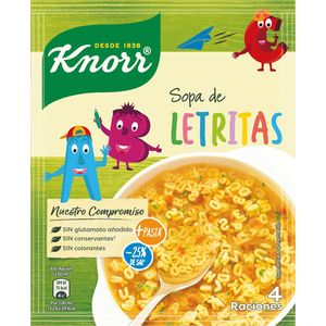 Knorr Niños Sopa Deshidratada De Letritas 82 g