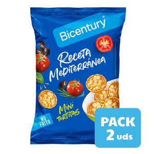 Pack Bicentury Tortitas de maíz mini mediterráneo x 2