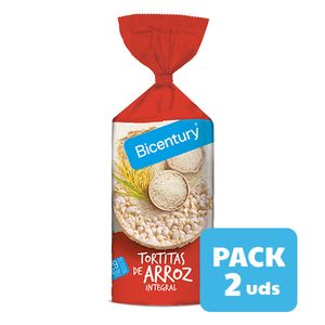 Pack Bicentury Tortitas de arroz integral x 2