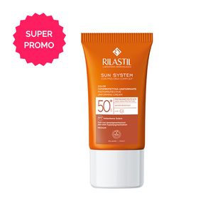Rilastil Sun System Protector Solar Facial con Color Emulsion Spf50+ 50Ml