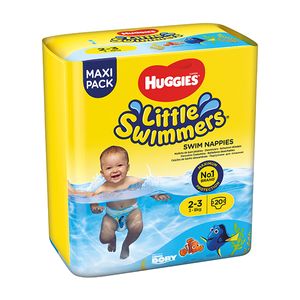 Huggies Little Swimmers Pañal Bañador Desechable Unisex Talla 2-3, 3-8 kg (20 pañales bañadores)