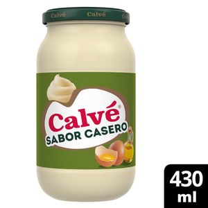 Calve  Salsa en tarro de cristal Sabor Casero sin conservantes, 30% menos sal 430ml