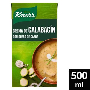 Knorr  Crema 100% natural de Calabacín con Queso de Cabra sin conservantes 500ml