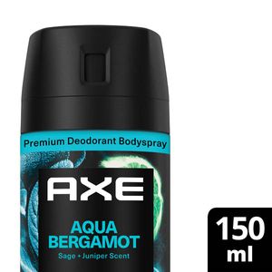 Axe  Desodorante en aerosol para hombre Aqua Bergamot Fragancia Premium 150ml