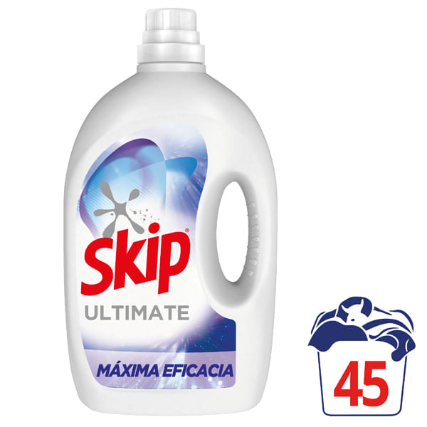 SKIP DETERGENTE LIQUIDO limpieza profunda 45+45 LAVADOS 2x1 BOTELLA